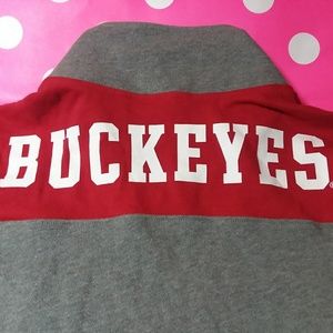 PINK OSU 1/4 ZIP.  NWT.  SIZE SMALL.